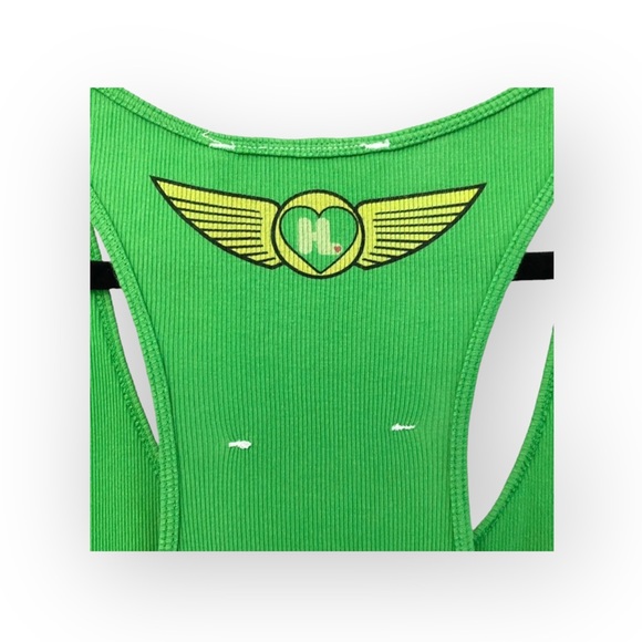 new Harajuku Lovers ❤︎ Gwen Stefani Face Graphic Tank Top ❤︎ Emerald Green ❤︎ XL - Picture 8 of 16